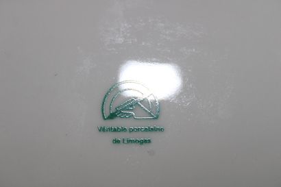 Incomplete Limoges porcelain dinner service,...