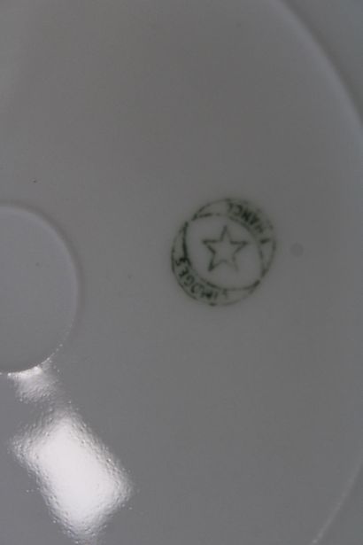 Set of Limoges and Bologna porcelain dishes,...