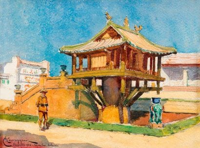 Ernest COURONNEAU (XXe)

La pagode Môt Côt...