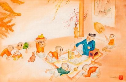 Tran Thien (Né en 1947).

Ecole des Arts...