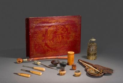 Nécessaire d'opiomane comprenant:

- Coffret...