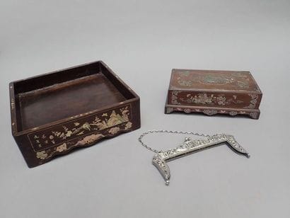 Coffret rectangulaire à compartiments en...