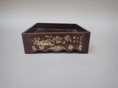 Coffret rectangulaire à compartiments en...