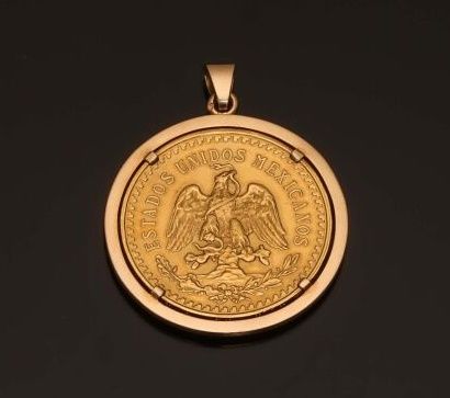 Pièce de 50 Pesos en or jaune 9K (375 °/°°)...