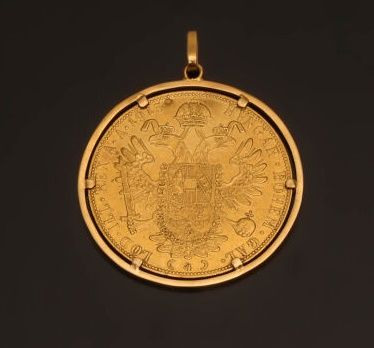Pièce de quatre ducats en or jaune 986 °/°°...