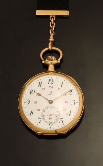 OMEGA

Montre de poche en or jaune 18K (750°/°°)...