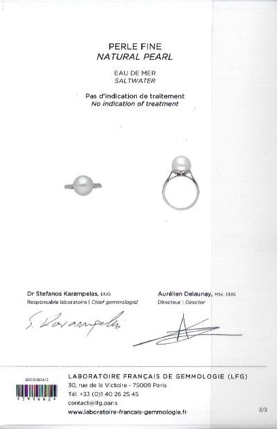 Bague en or gris 18K (750 °/°°) ornée d'une...