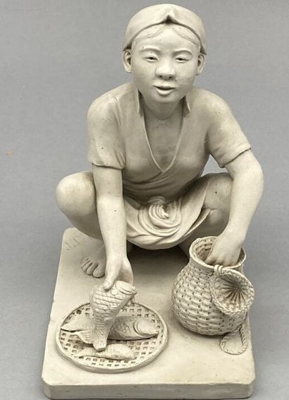 Porcelain stoneware subject representing...