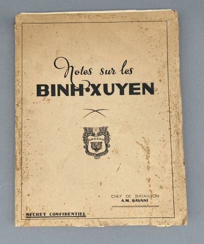 1952-1954 

[CAODAISME]

Ensemble de 5 tapuscrits,...