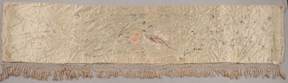 Large hanging decorated with flowers and...