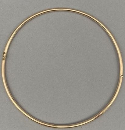 
Collier torque rigide articulé en or 14...