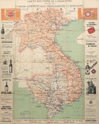 1949

Carte routière de l'Indochine offerte...