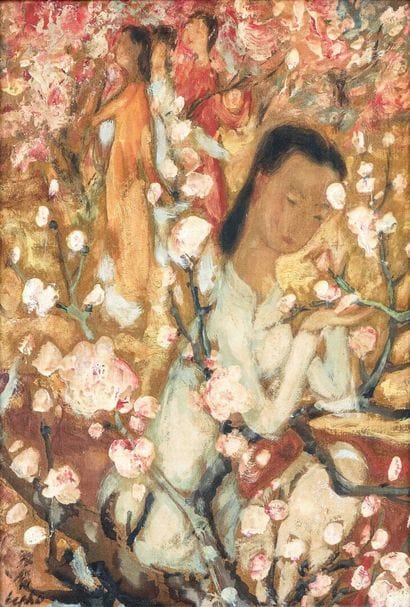 
LÊ PHO (1907-2001)

Young girls fishing....