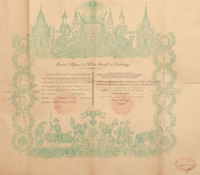 1904-1923

Ensemble de 5 brevets de décorations...
