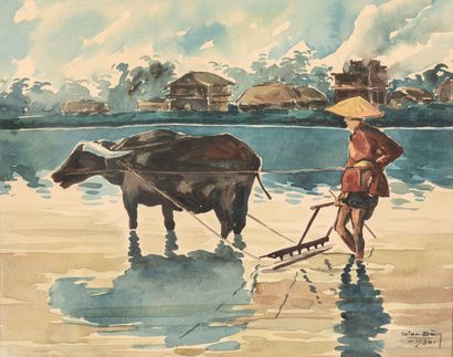 THIEN DAM (début du XXe siècle).

- Jonque...