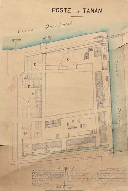 1896 (février).

Poste de Tanan. Tonkin.

Plan...