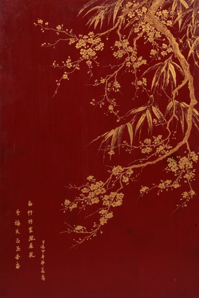 School of Thu Dau Mot, 1954.

Red lacquered...