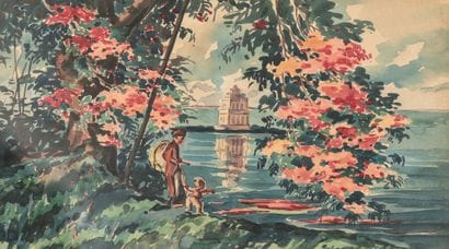 THIEN DAM (début du XXe siècle).

- Jonque...