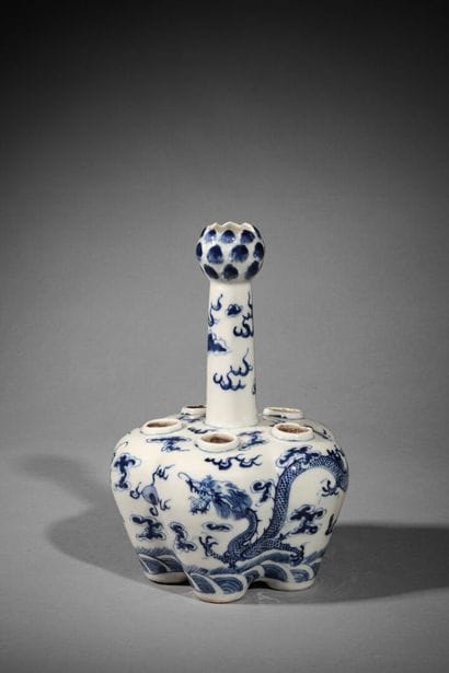 Long necked bowl with five compartments (wu...