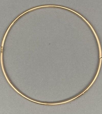 
Collier torque rigide articulé en or 14...