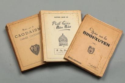 1952-1954 

[CAODAISME]

Ensemble de 5 tapuscrits,...