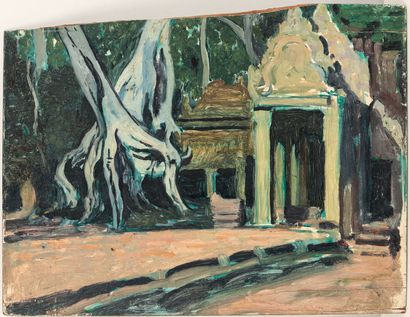 Henri DABADIE (1867-1949). 

Temples au Cambodge.

Deux...