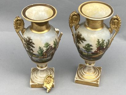 
Important porcelain or earthenware lot including...