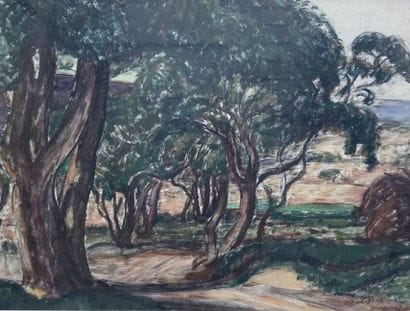 A. DETRAY, French school of the XXth century

Pines...