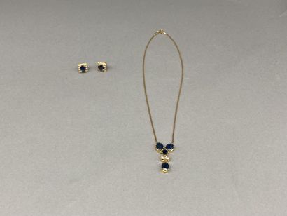 Lot in 18K gold (750 °/°°) including : 

-...