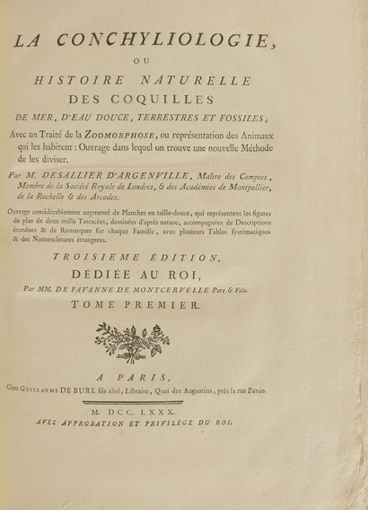 DEZALLIER D'ARGENVILLE (Antoine Joseph)....
