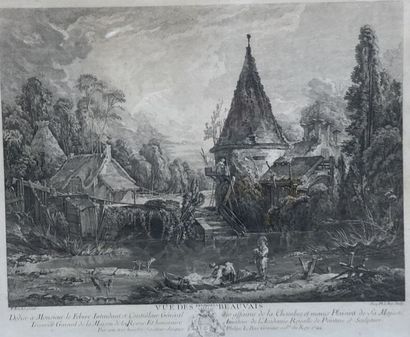Lot including : 

- Jacques-Philippe LE BAS...