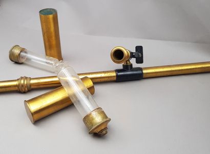 Set of 4 instruments for surveyor or geometer...