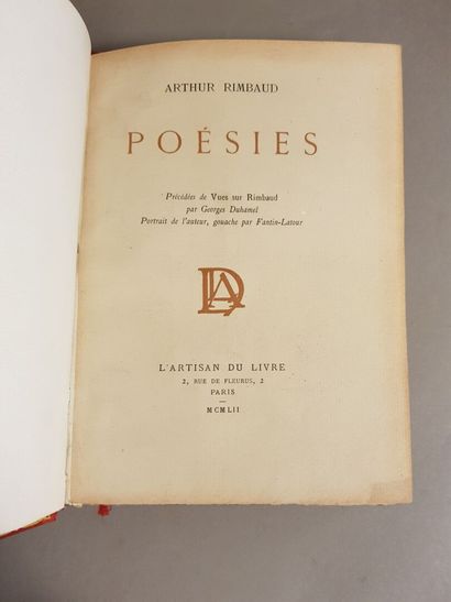 RIMBAUD (Arthur). Poems. The Illuminations....