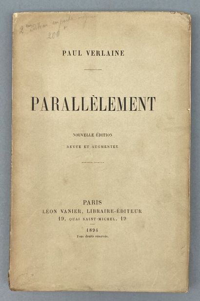 VERLAINE (Paul). Parallel. New revised and...