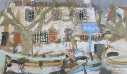 Eugène BABOULÈNE (1905-1994)

Nautical Society

Watercolor...