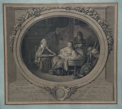 Lot including : 

- DE LAUNAY (1739-1792)...