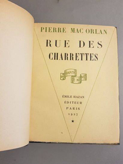 MAC ORLAN (Pierre Dumarchey said). The Bands....