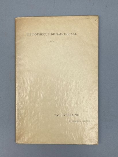 VERLAINE (Paul). Liturgies intimes. Paris,...