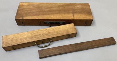 Set of 4 instruments for surveyor or geometer...