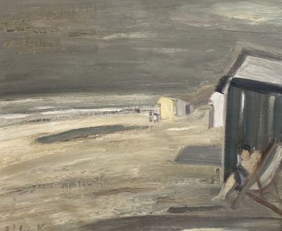Lot including : 

- Roger DE CONINCK (1926-2002)

Beach...