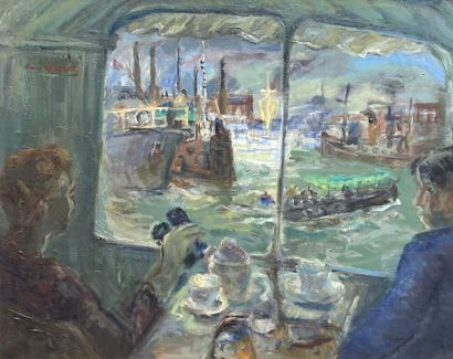 René LEVREL (1900-1981)

On the Thames

Oil...