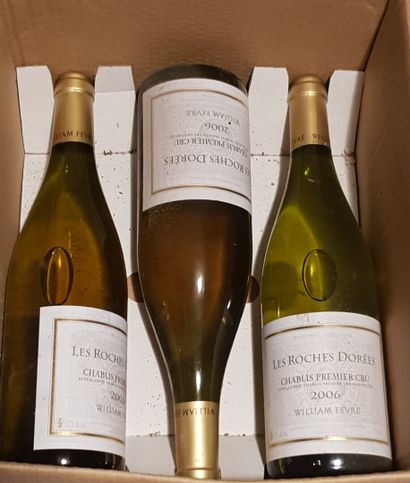 Lot including: 

- Chablis, Grand cru Vaudésir,...