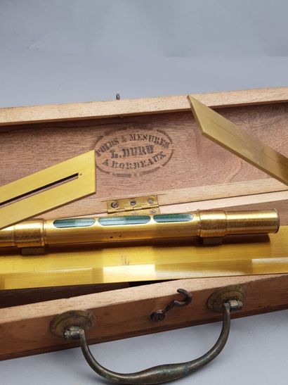 Set of 4 instruments for surveyor or geometer...