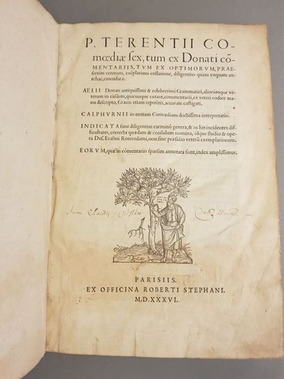 TERENCE. Comoediae sex, tum ex Donati commentariis,...