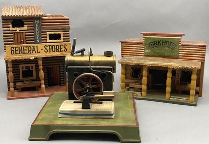 Miscellaneous lot including Wild West buildings...
