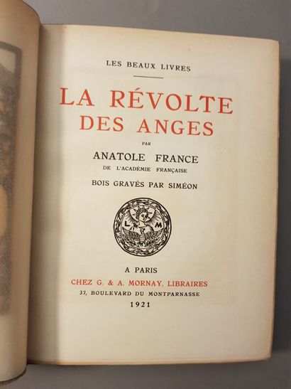 FRANCE (Anatole). Set of 27 volumes in-8...