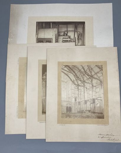 TERPEREAU (A.). 4 large photographs in period...