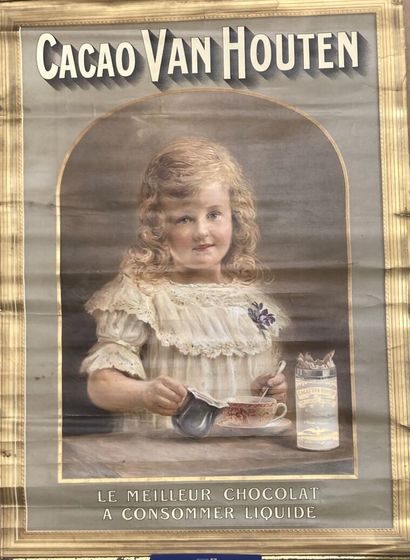 Van Houten cocoa.

Chromolithographic advertising...