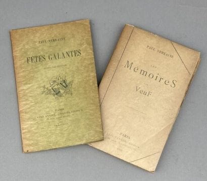 VERLAINE (Paul). Memoirs of a widower. Paris,...