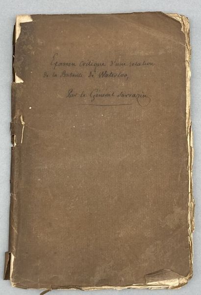 SARRAZIN. Examen analytique et critique d'une...